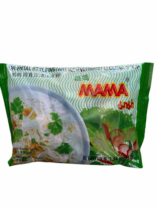 Mama Oriental Style Instant Rice Vermicelli Clear Soup (Gluten-Free Noodle)